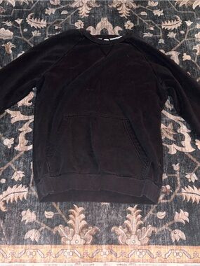 Men's Black Crewneck Pullover Sweater